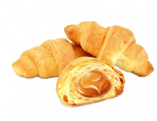 Croissant with a filling with a taste of salted caramel KBV